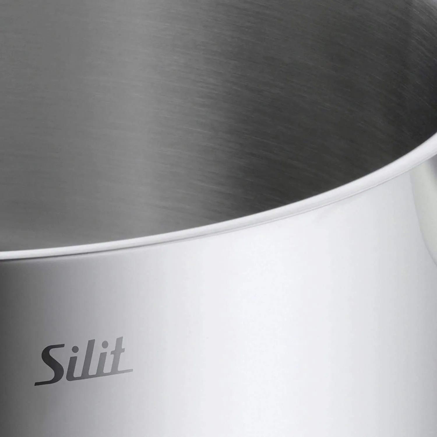 Silit Alicante 10-Piece Induction Cooking Pot Set with Glass Lid, Polished Stainless Steel, Induction Pots Set, Uncoated, Transparent, Silver