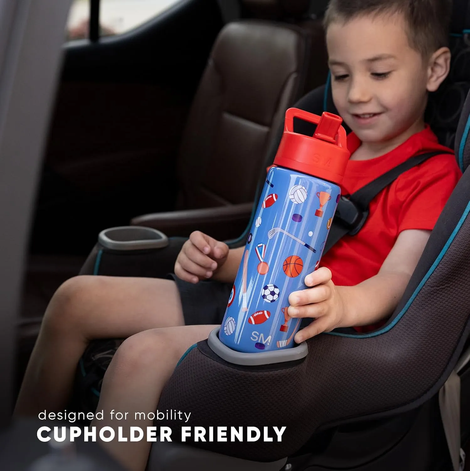Simple Modern Kids Summit Water Bottle with Straw Lid | 18oz Stainless Steel Cup Insulated Tumbler for Toddlers, School | Dinosaura