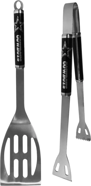Siskiyou Sports NFL Dallas Cowboys 2 pc Black BBQ Set, One Size, Black