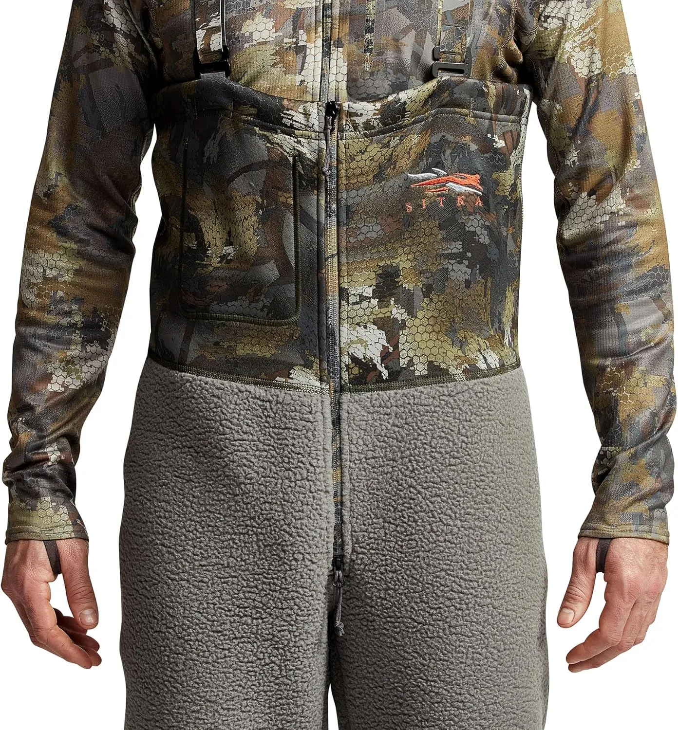 SITKA Gear Men's Gradient Cold Weather Water Repellent Insulated Non-Compressible Ultra-Thick Fleece Hunting Bib