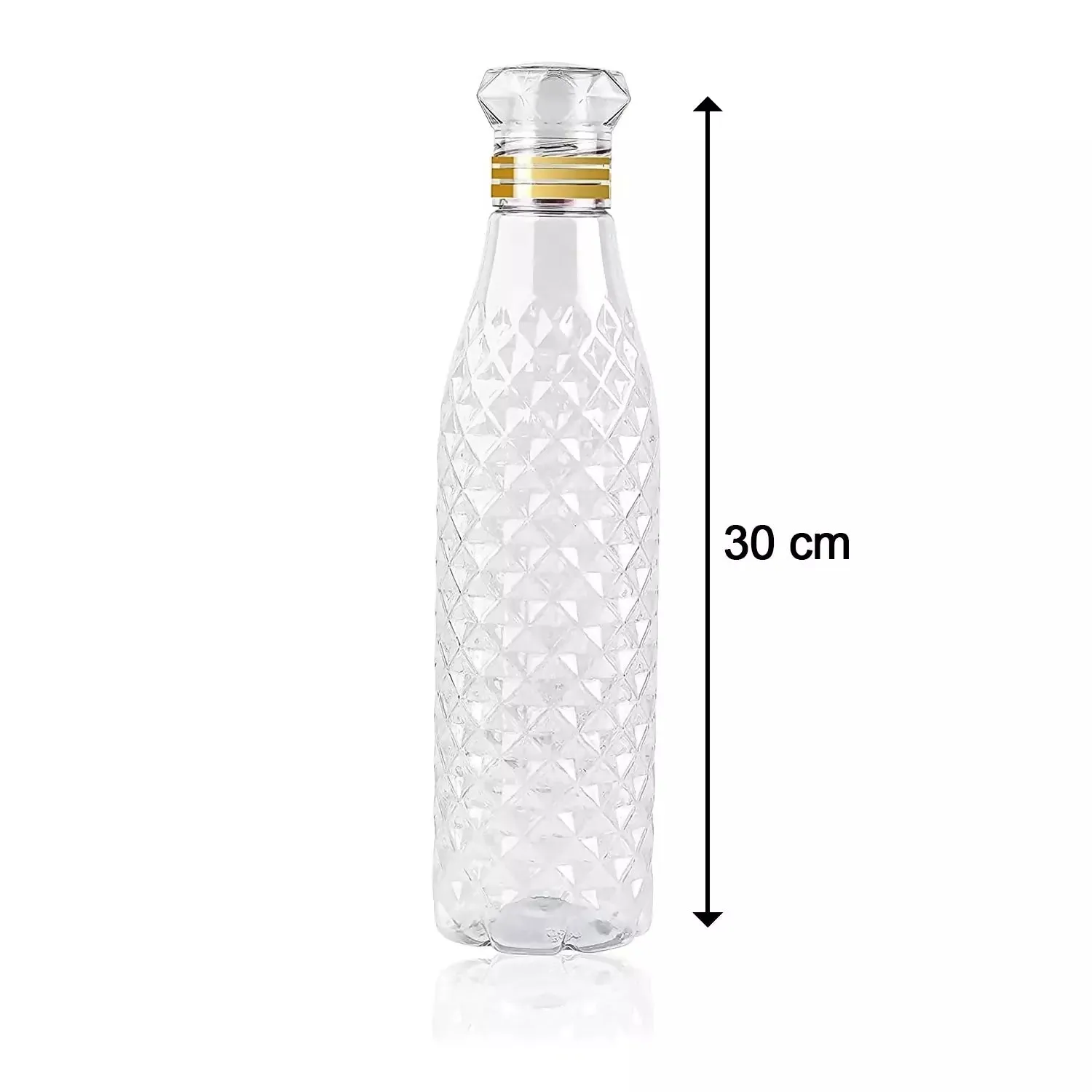 SLATOINDIA Diamond Water Bottles 1 Ltr (3 Pcs Set) (Multicolor)