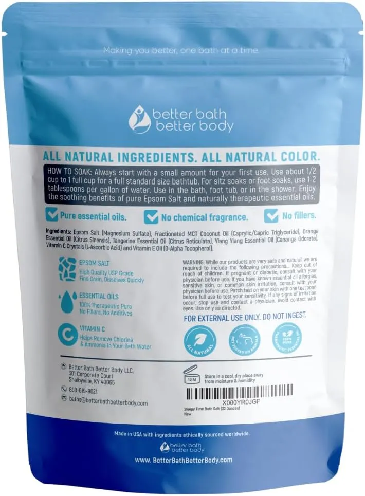 Sleepy Time 32 Ounces Epsom Salt with Essential Oils