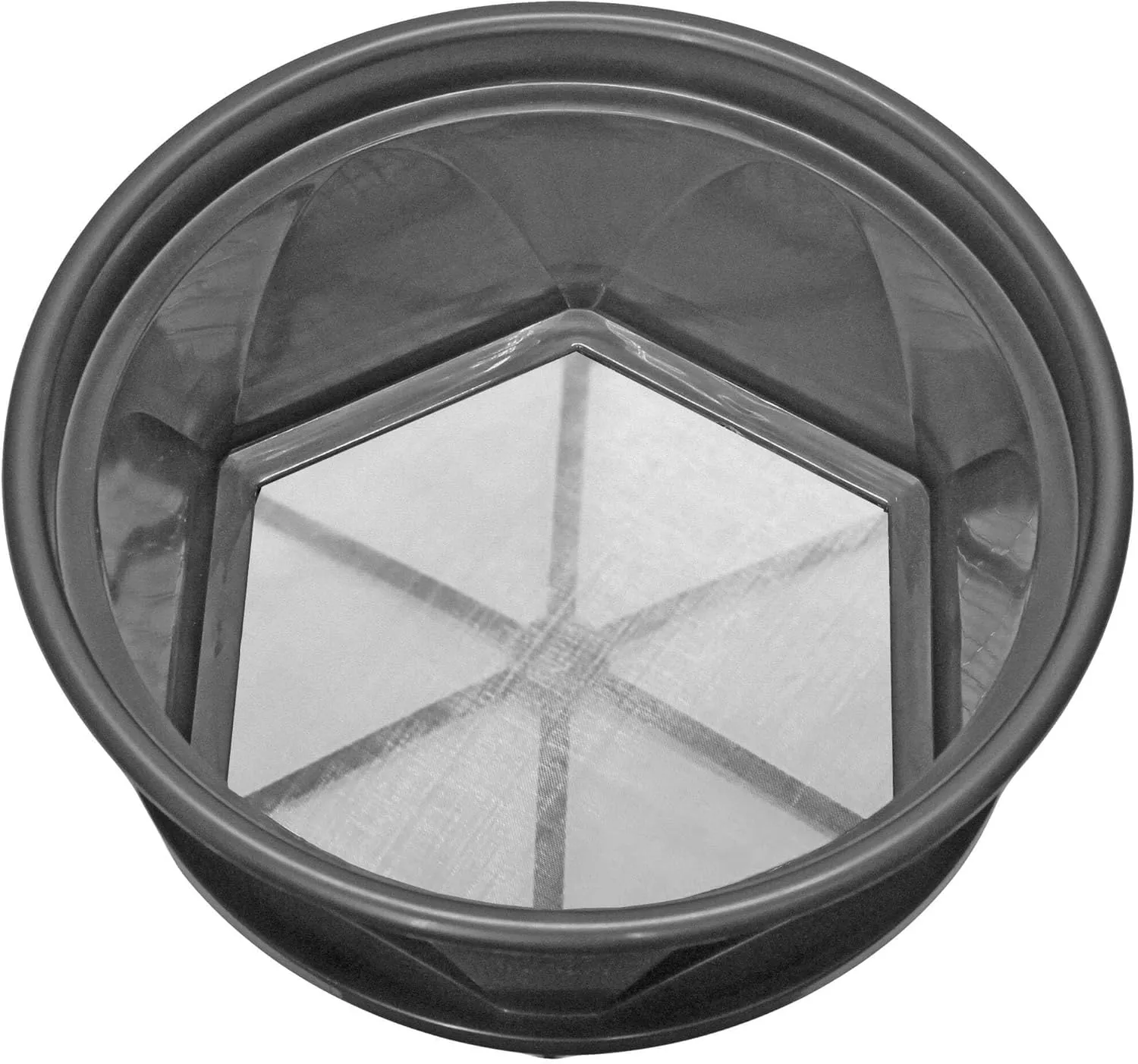 Sluice Fox 13 1/4 inch Gold Classifier Prospecting pan - Stainless Steel mesh sifting pan fits ATOP 5 Gallon Bucket; mealworm Strainer and Shark Tooth Sifter Black #70