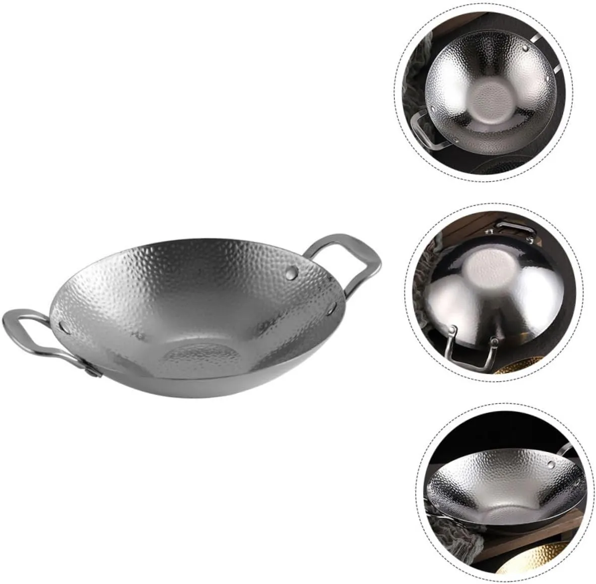 Small Cooking Pot Korean Cookware Hammered Griddle Pan Dutch Oven Pot Lid