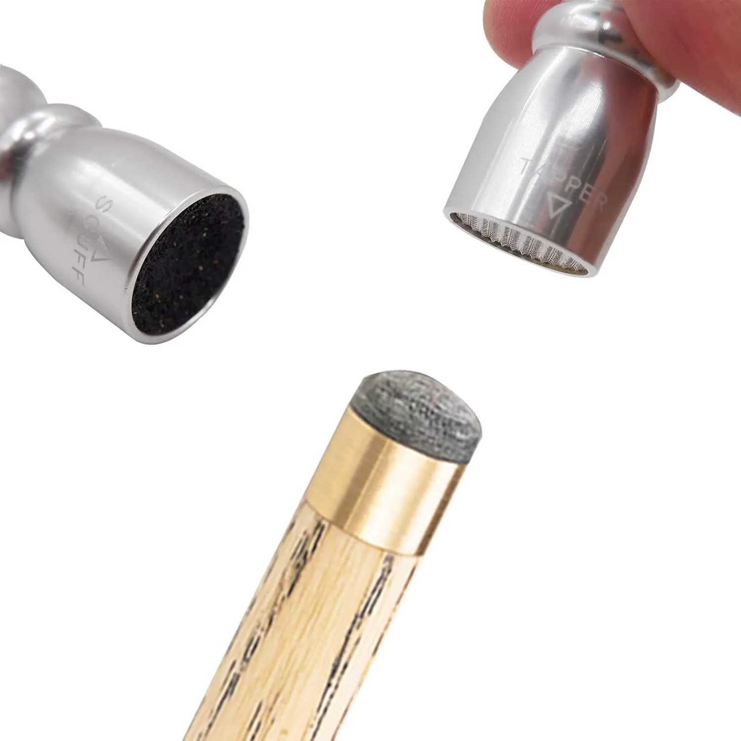 Snooker Pool Cue Tip, 2023 New Version Billiard Pool Stick Tip with 3 in 1 Billiard Pool Cue Accessories Tool, Scuffer, Shaper and Aerator, Practical Gifts for Husbands, Best Friends