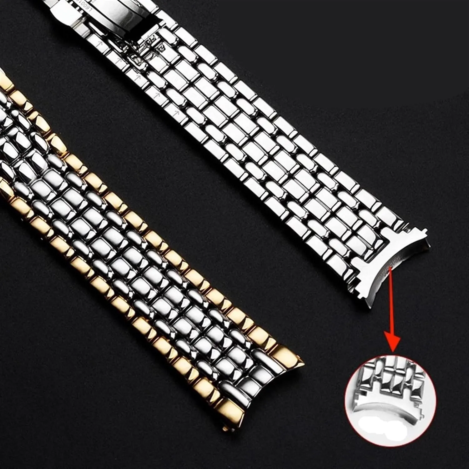 Solid Stainless Steel Watch Band 18mm 20mm Replacement Wristband for Smart Watch Quartz Watch Men Women Wristband