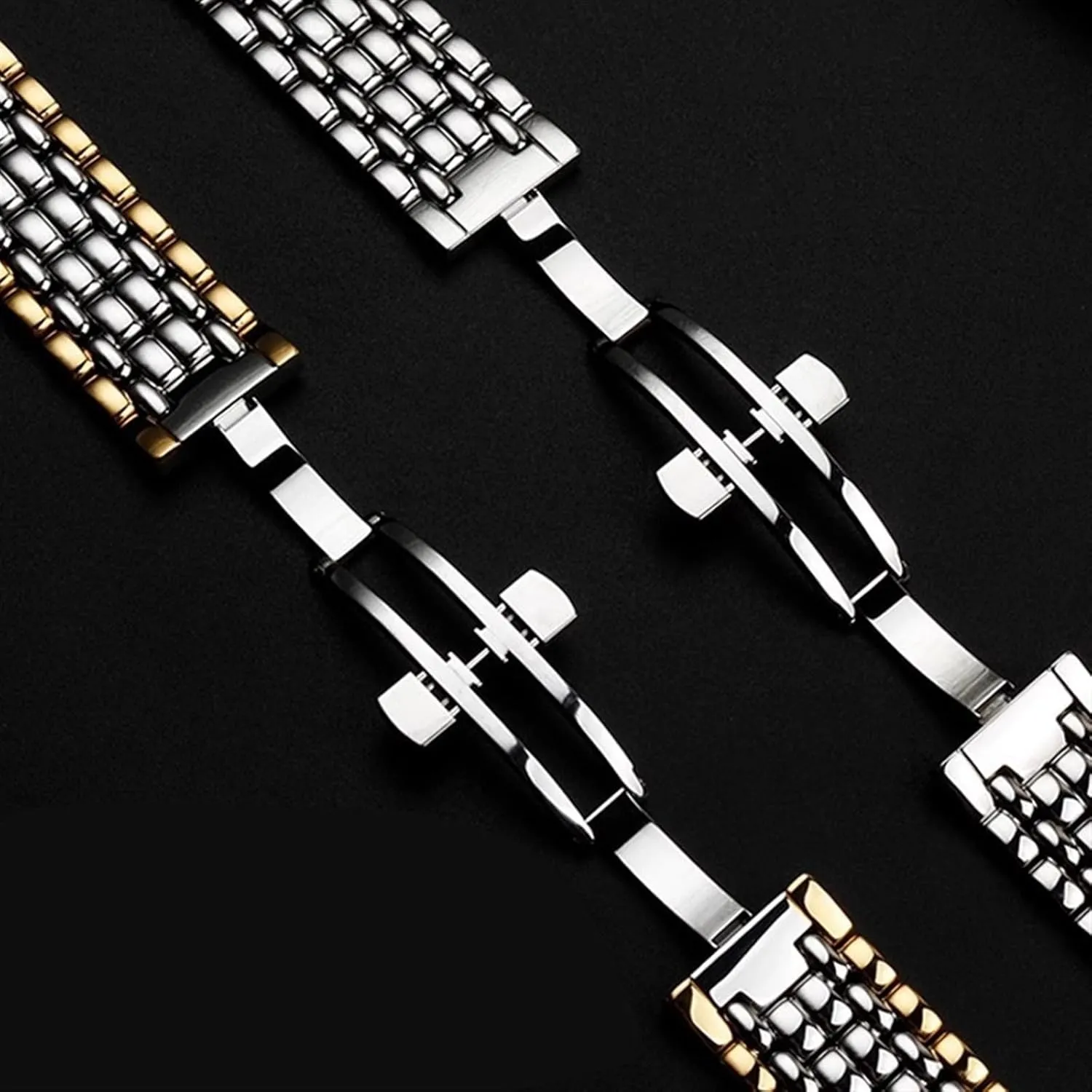 Solid Stainless Steel Watch Band 18mm 20mm Replacement Wristband for Smart Watch Quartz Watch Men Women Wristband
