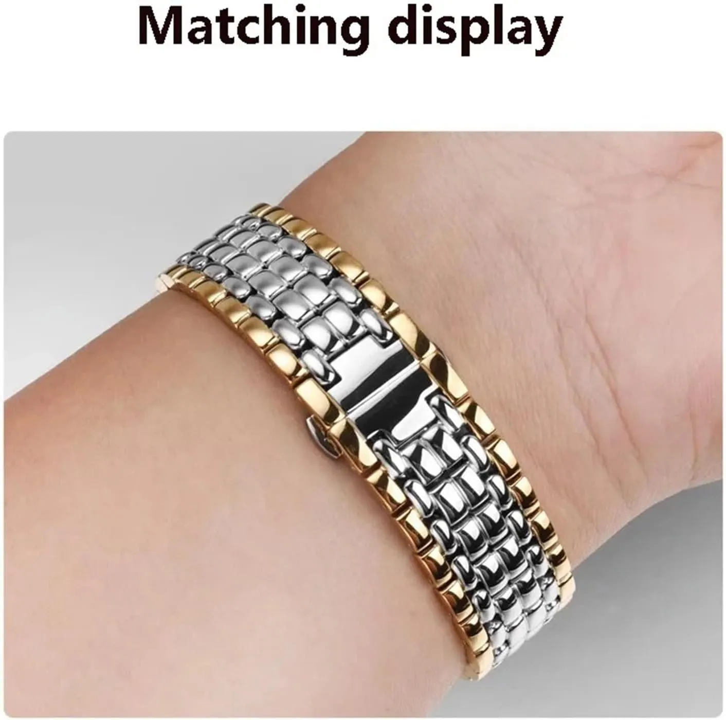 Solid Stainless Steel Watch Band 18mm 20mm Replacement Wristband for Smart Watch Quartz Watch Men Women Wristband