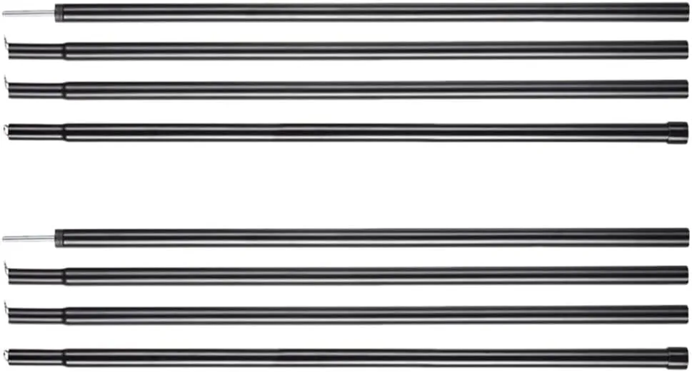 Sosoport 2pcs Aluminum Tent Poles Camping Tent Pole Kit Tarp for Outdoor Frame Support for Hiking Climbing and Fishing