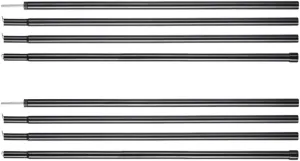 Sosoport 2pcs Aluminum Tent Poles Camping Tent Pole Kit Tarp for Outdoor Frame Support for Hiking Climbing and Fishing