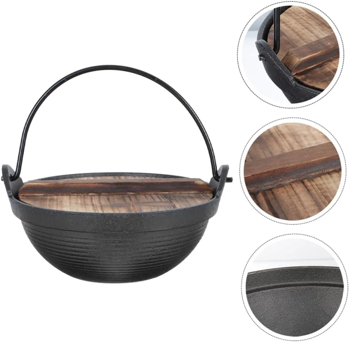 Sosoport Japanese Sukiyaki Cooking Soup Pot Sukiyaki Pot Japanese Style Hot Pot High Temperature Pot Household