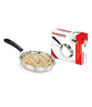 SOWBAGHYA INDUCTION BASE STAINLESS STEEL FRY PAN 22CM