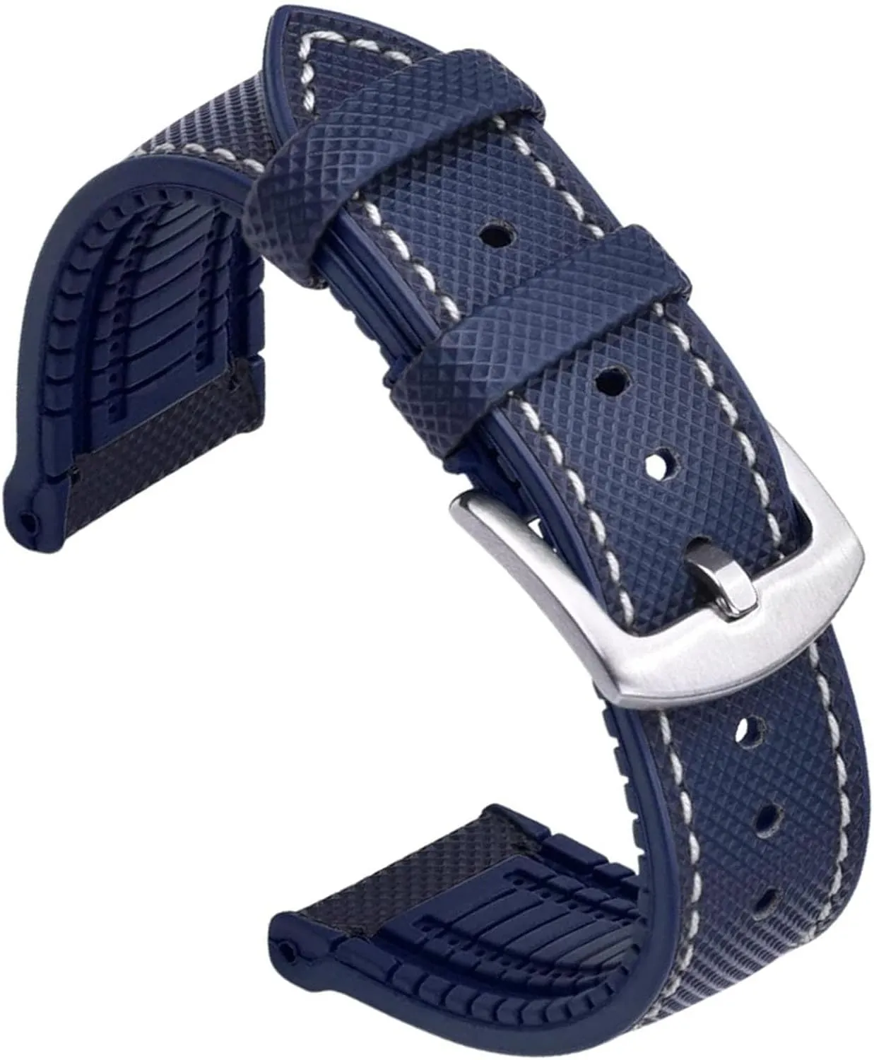 Sports Fluoro Rubber Leather Watch Strap Bracelet Watchbands Diving Waterproof Watch Replacement Band