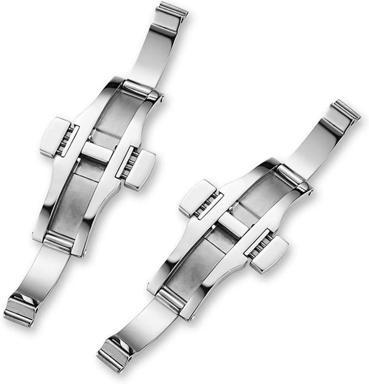 Stainless Steel Buckle Double Push Butterfly Button Multi-watch Accessory Buckle Watch clasp
