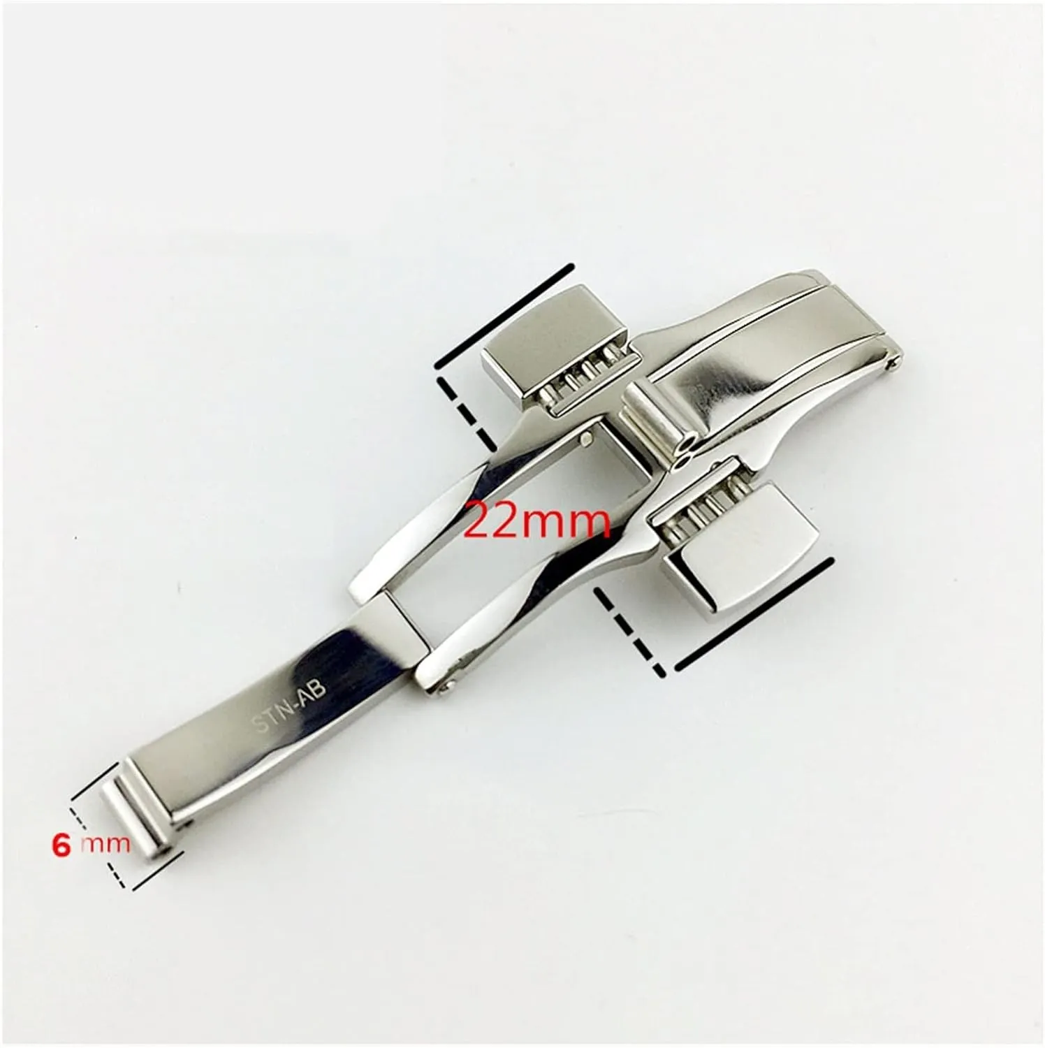 Stainless Steel Buckle Double Push Butterfly Button Multi-watch Accessory Buckle Watch clasp