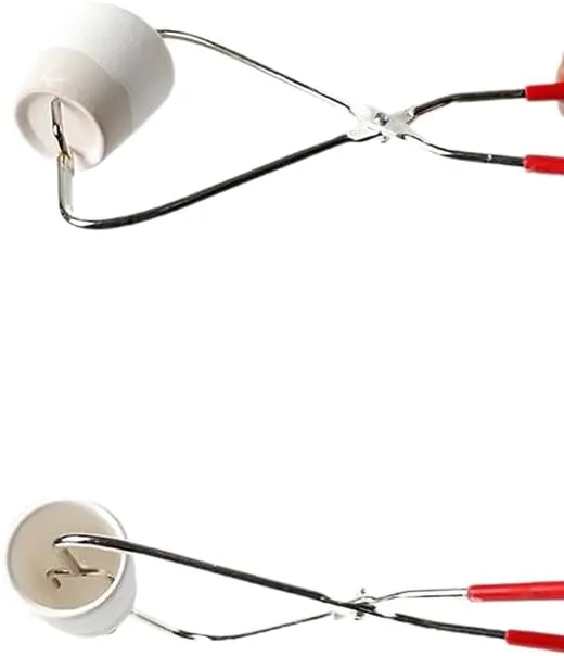 Stainless Steel Caliper Metal Pottery Clamp Clay Sculpture Dipping Tongs Pottery Kiln Hand Clamp Clay Modeling Ceramics Tool