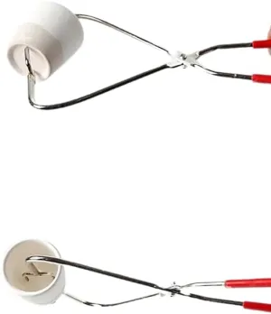 Stainless Steel Caliper Metal Pottery Clamp Clay Sculpture Dipping Tongs Pottery Kiln Hand Clamp Clay Modeling Ceramics Tool