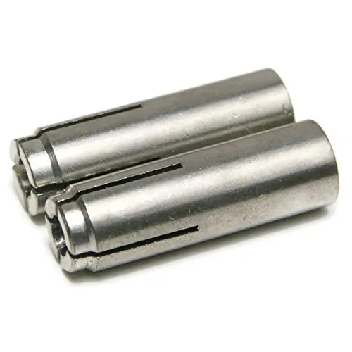 Stainless Steel Concrete & Stone Drop in Female Expansion Anchors with Setting Tool 1/2"-13 x 2 Qty 10