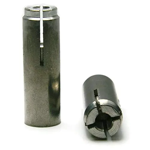 Stainless Steel Concrete & Stone Drop in Female Expansion Anchors with Setting Tool 1/2"-13 x 2 Qty 10