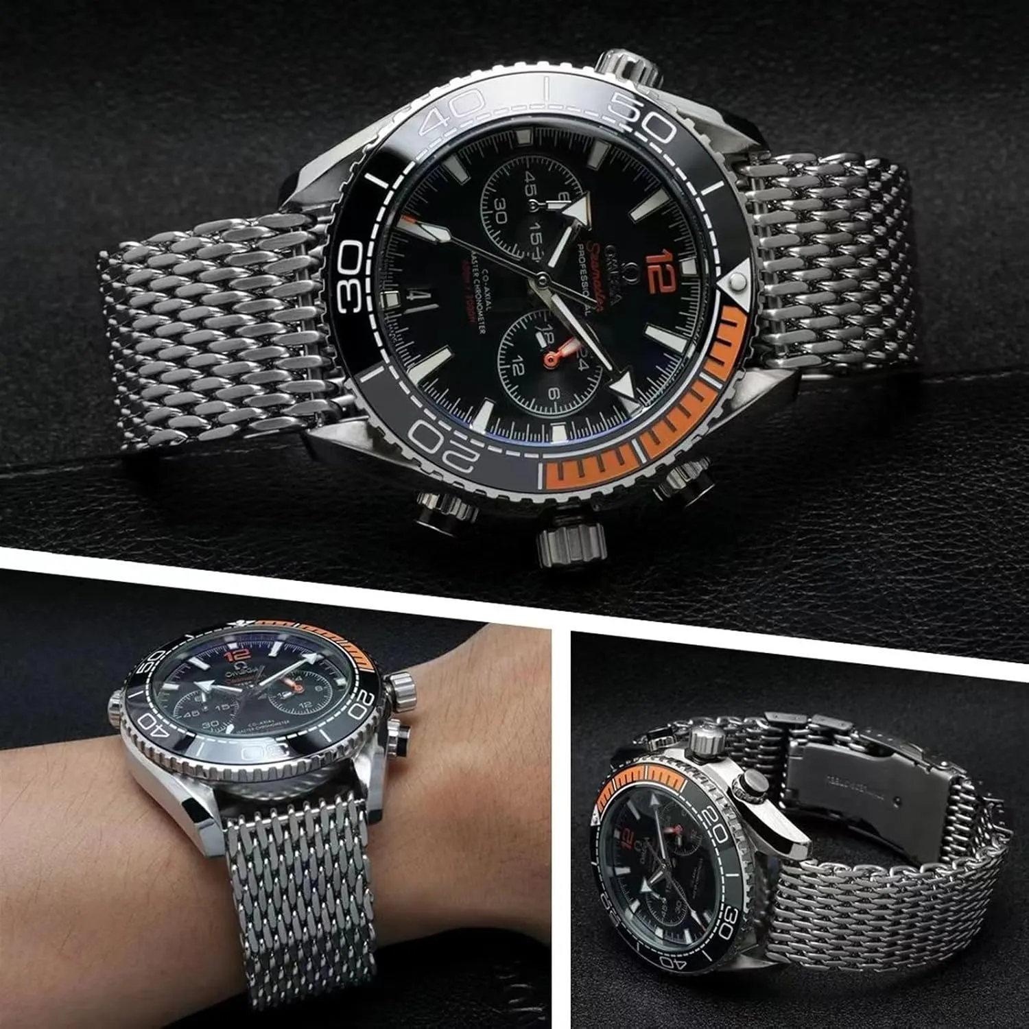 Stainless Steel Milanese Shark Mesh Watches Band Strap Bracelet, Replacement Wrist Bracelet Straps, Watchband For Traditional Or Smart Watch 18/20/22/24mm