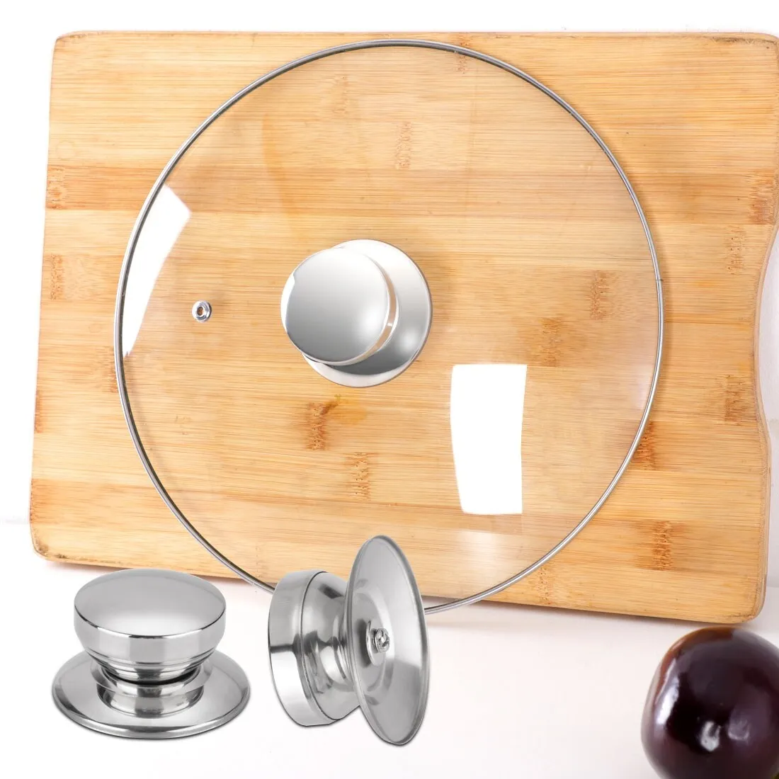 Stainless Steel Pan Lid Knob Universal Kitchenware Cover Replacement