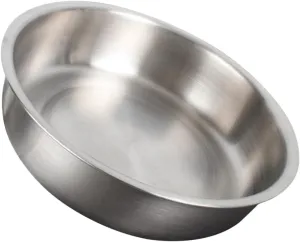 Stainless Steel Round Plate Deep Eating Plate for Food Serving for Camping Picnics Buffets and Kitchen Use Easy to Clean and Maintain Unbreakable Dinnerware