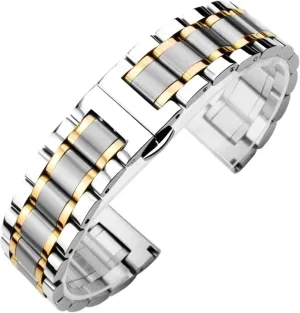 Stainless Steel Watch Band 16 18 20 22 24mm Universal Watch Strap