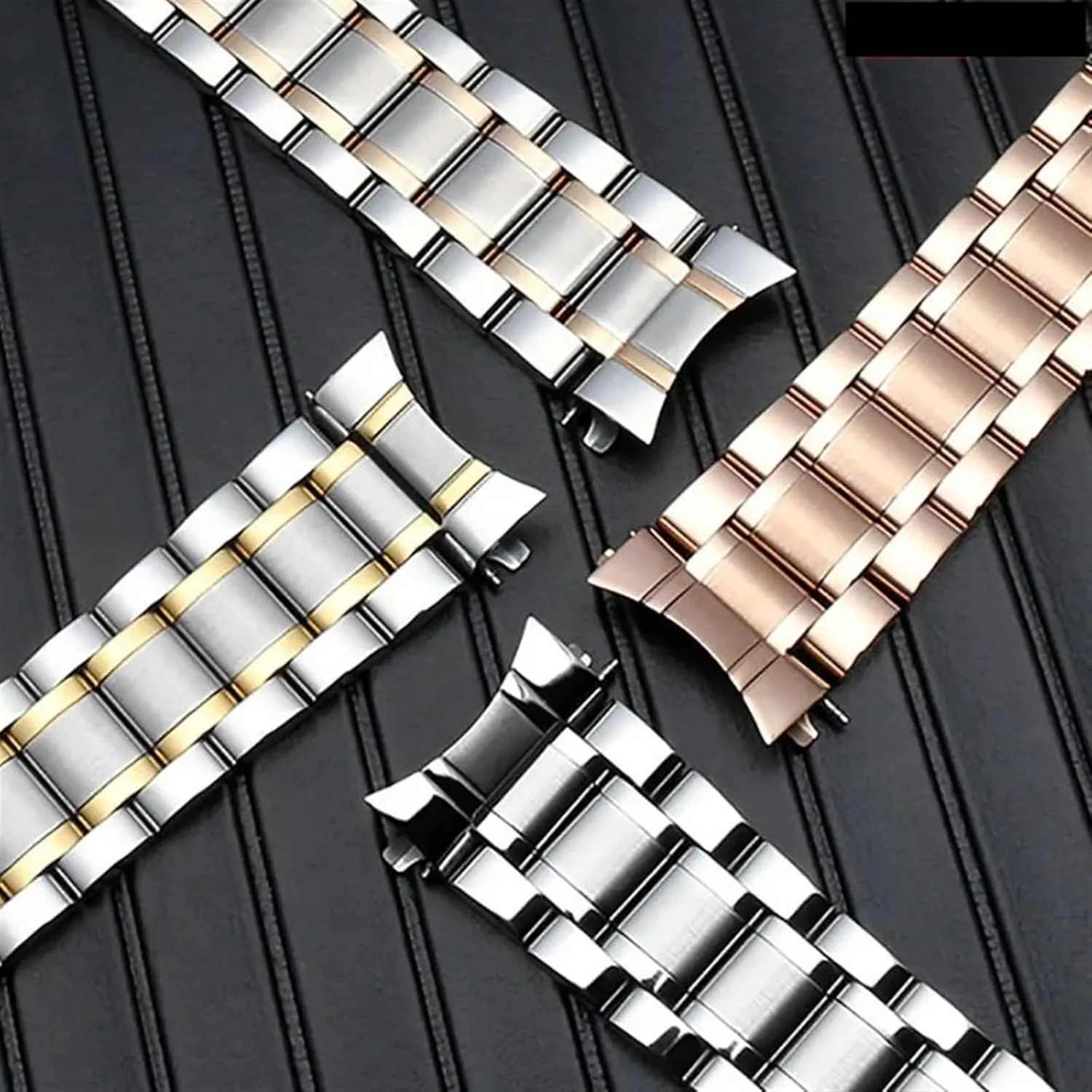 Stainless Steel Watch Band 16 18 20 22 24mm Universal Watch Strap