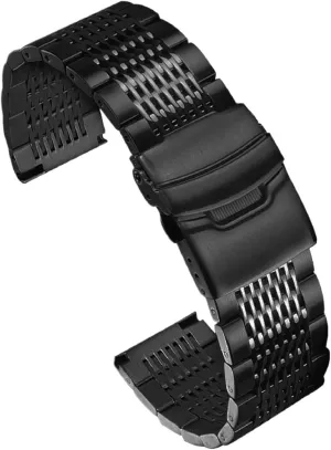 Stainless Steel Watch Band 20mm 22mm 24mm for Smart Watch Quartz Watch Universal Metal Watch Band Unisex Quick Change Watch Accessories