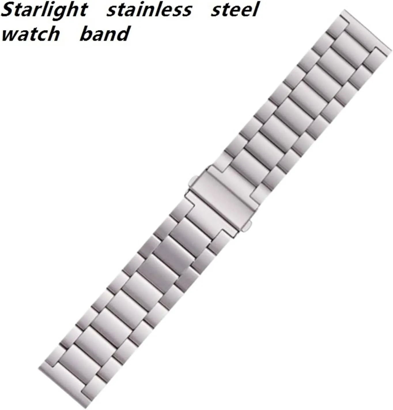 Stainless Steel Watch Band 22mm Universal Replacement Wristband