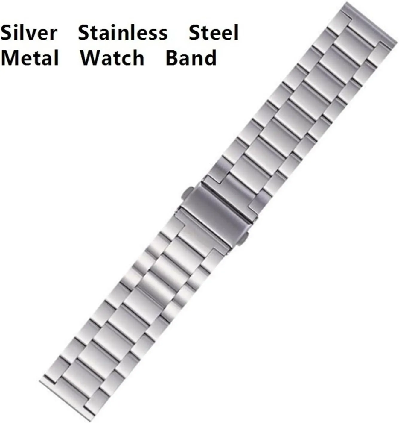 Stainless Steel Watch Band 22mm Universal Replacement Wristband