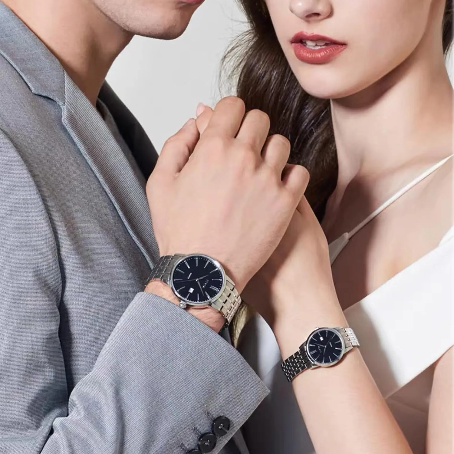 Stainless Steel Watch Band Straight & Curved End 14mm 16mm 18mm 19mm 20mm 21mm 22mm 23mm 24mm Premium Polished Metal Watch Band Bracelet Universal Smartwatch Replacement Strap Men Women