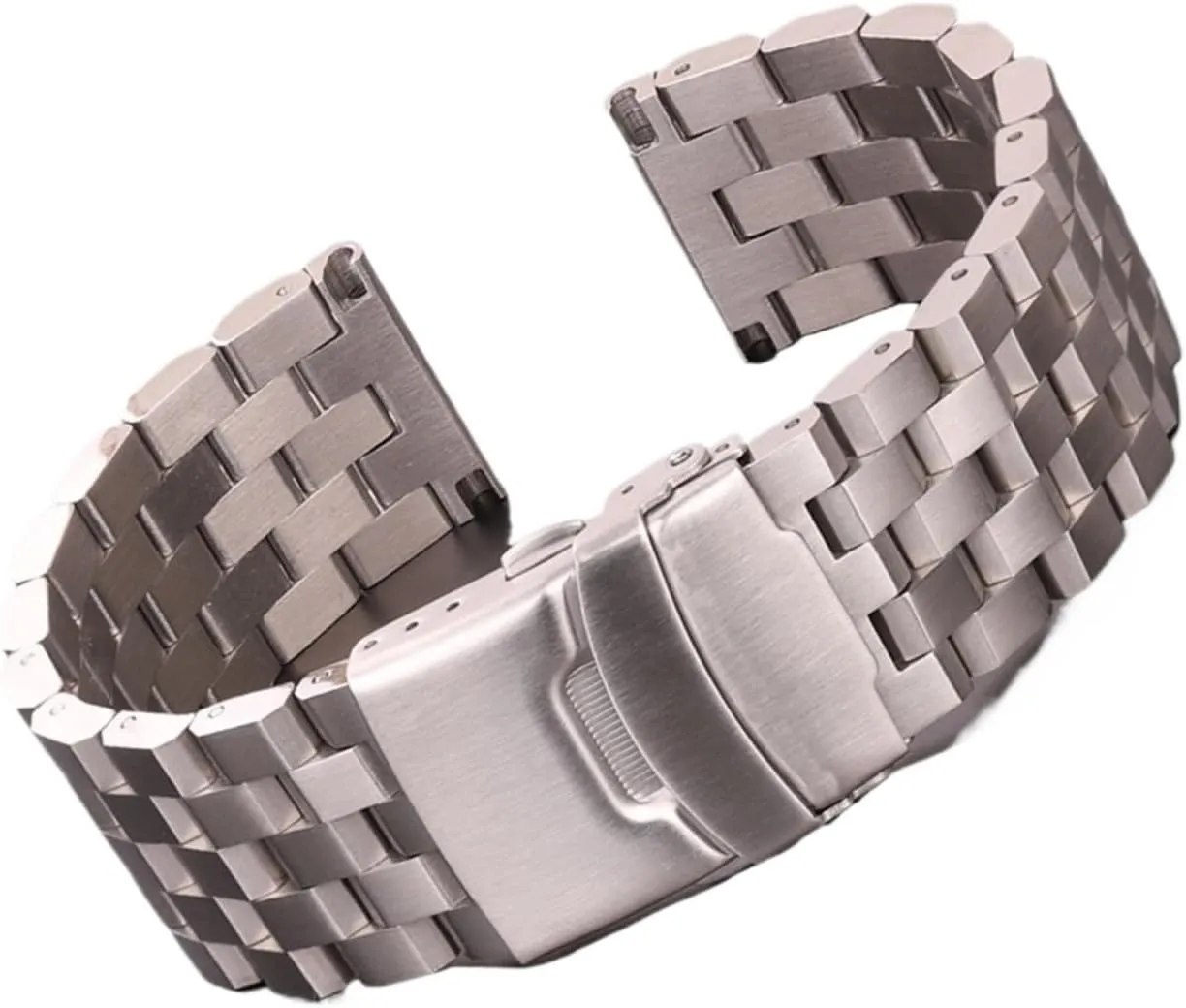 Stainless Steel Watch Strap Bracelet 18mm 20mm 22mm 24mm Women Men Solid Metal Brushed Watchband Compatible With Gear S3 Band Accessories