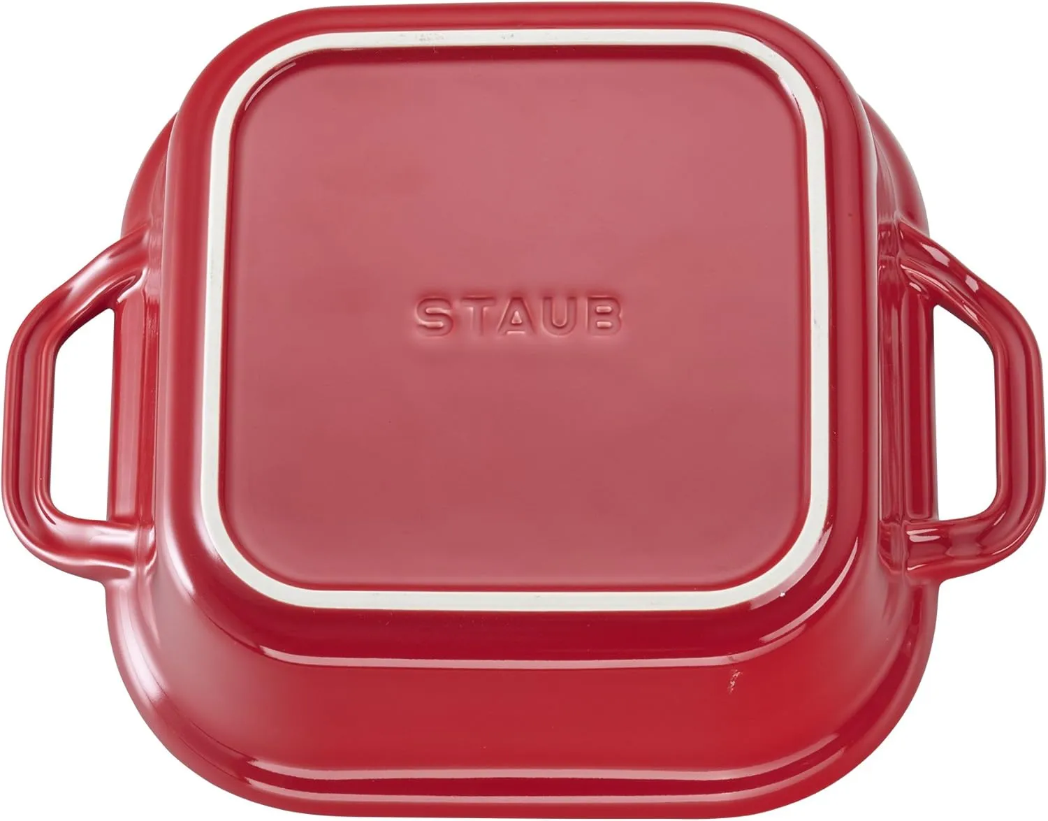 STAUB - 40508-636 STAUB Ceramics Square Covered Baking Dish, 9x9-inch, Cherry