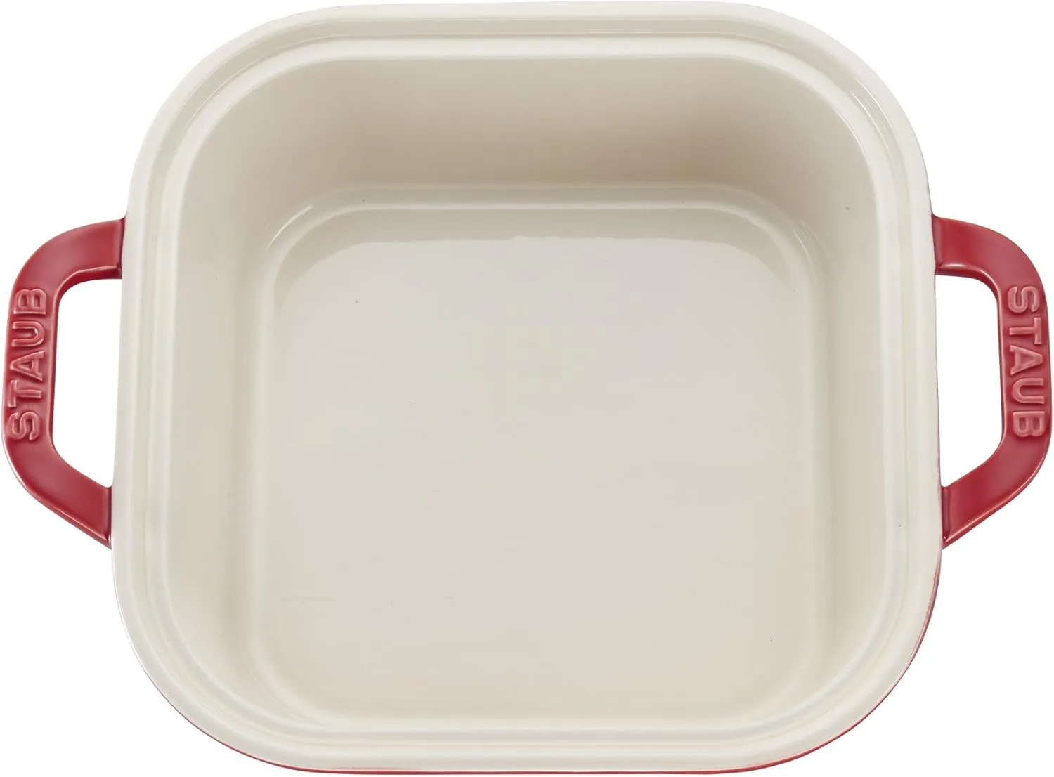 STAUB - 40508-636 STAUB Ceramics Square Covered Baking Dish, 9x9-inch, Cherry