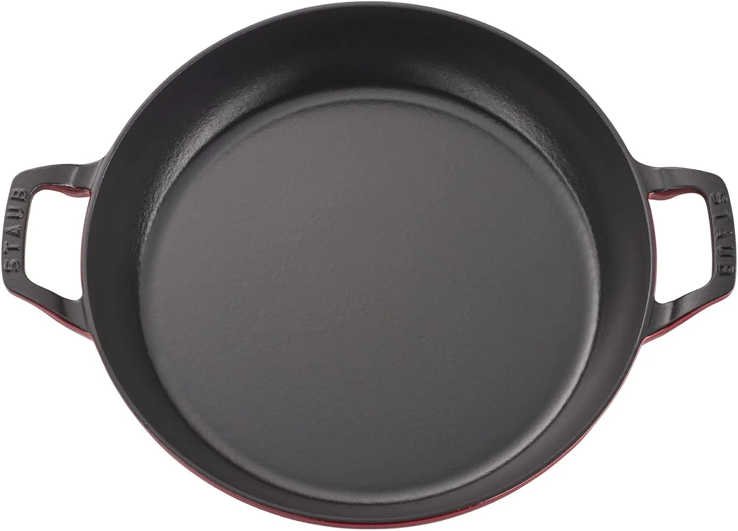 STAUB Braiser with Glass Lid, 3.5-Qt, Cherry