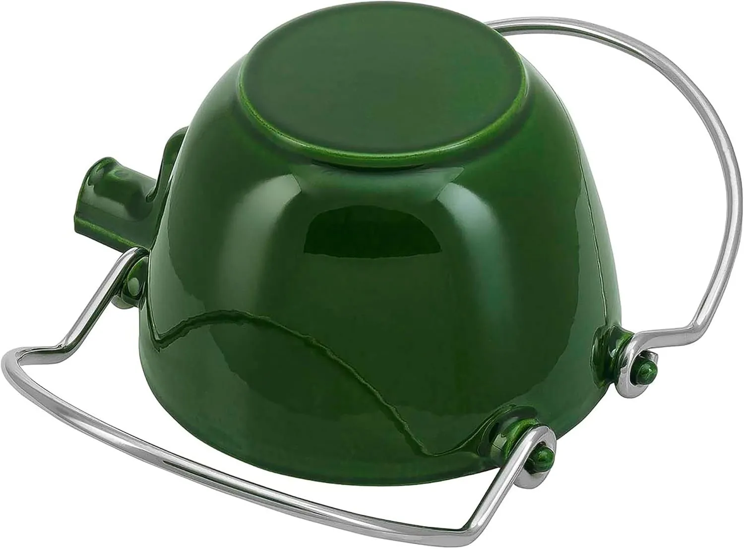 Staub Cast Iron 1-qt Round Tea Kettle - Basil, Made in France