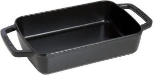 Staub Cast Iron 15-inch x 10-inch Roasting Pan - Matte Black, Made in France