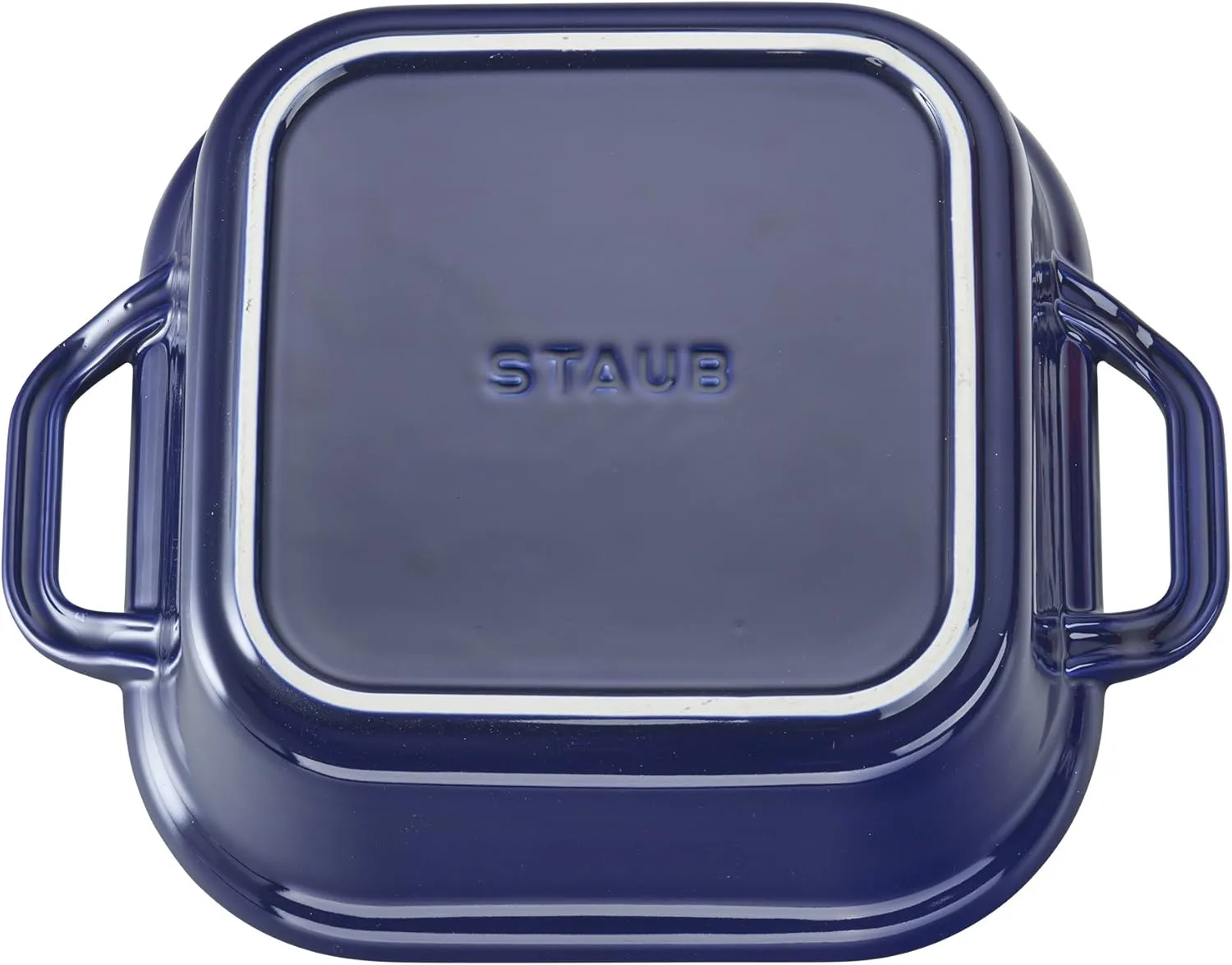 STAUB Ceramics Square Covered Baking Dish, 9x9-inch, Dark Blue