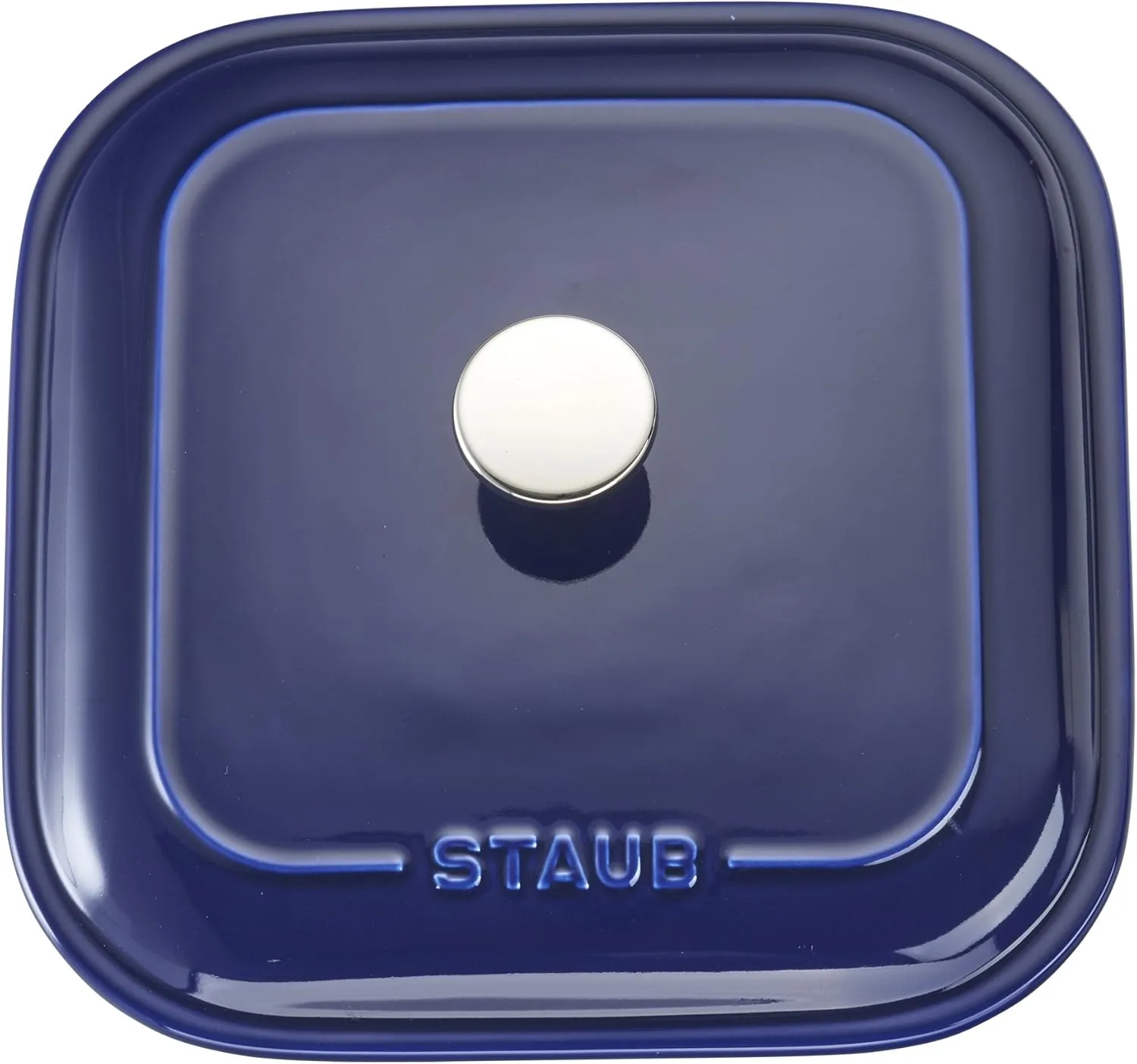STAUB Ceramics Square Covered Baking Dish, 9x9-inch, Dark Blue