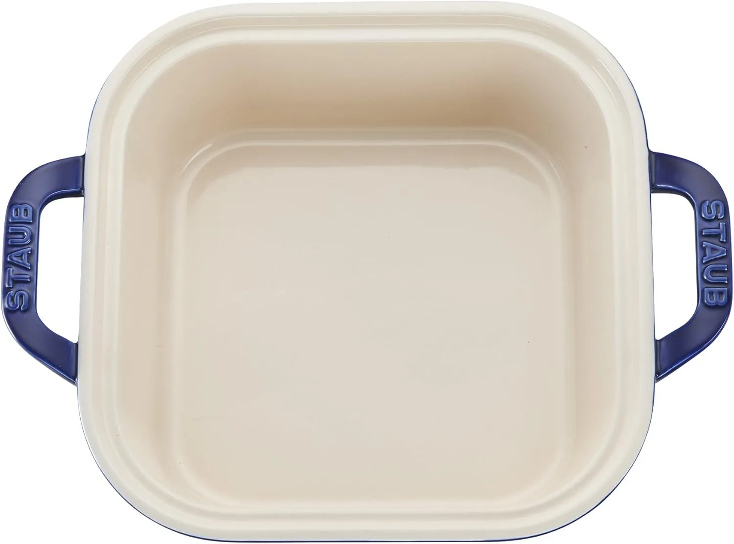 STAUB Ceramics Square Covered Baking Dish, 9x9-inch, Dark Blue