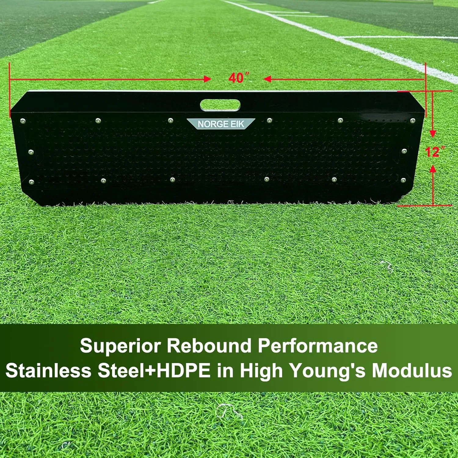 SteelRebound: Stainless Steel Soccer Rebounder with HDPE Board - Enhanced Rebound Performance, Stability, and Durability - Soccer Training Equipment