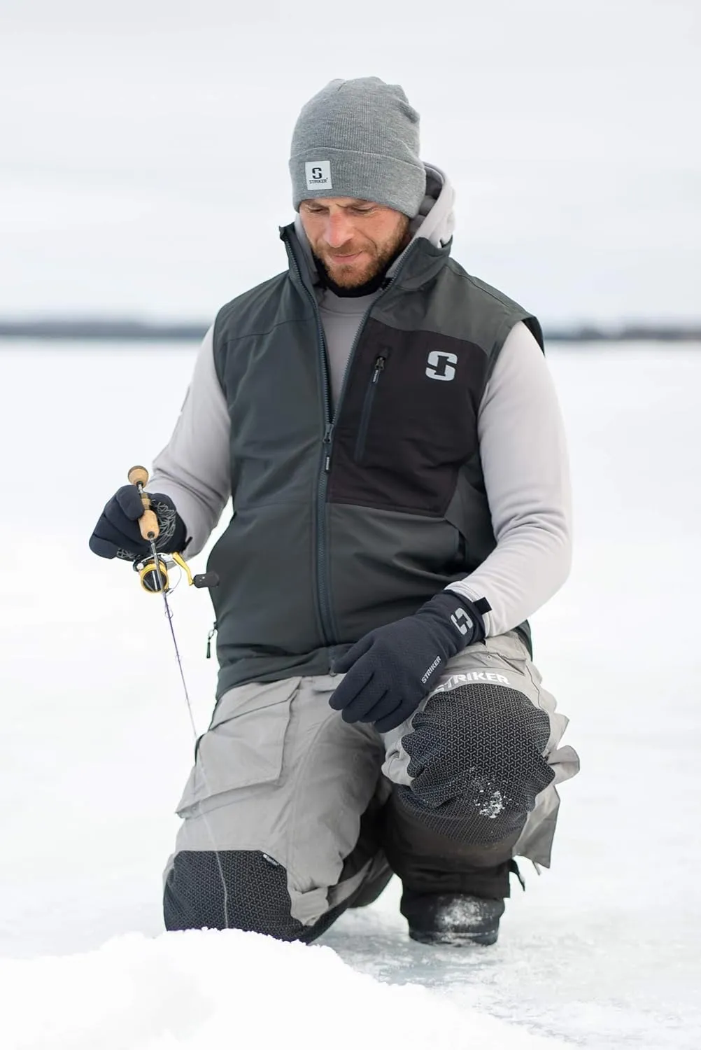 Striker Men’s Shield Float Insulated, Water-Resistant Fishing Vest with Sureflote Flotation Technology