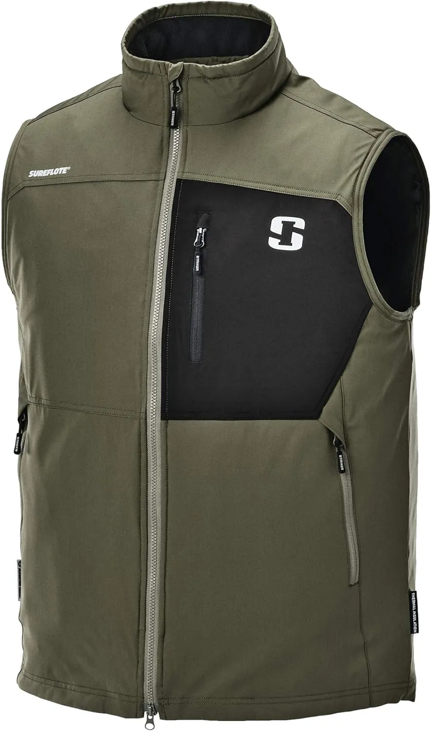 Striker Men’s Shield Float Insulated, Water-Resistant Fishing Vest with Sureflote Flotation Technology