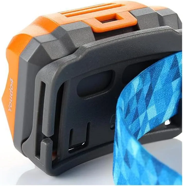 Strong Light Outdoor Headlight Long-Range LED Mini Headlight Waterproof Hiking Mountaineering Super Bright Head-Mounted Torch (Color : White)