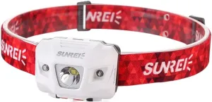 Strong Light Outdoor Headlight Long-Range LED Mini Headlight Waterproof Hiking Mountaineering Super Bright Head-Mounted Torch (Color : White)