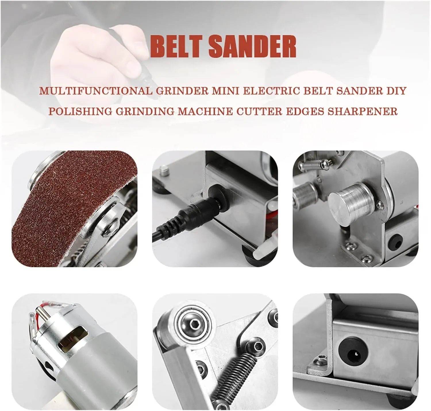 Suitable for KKMOON Multifunctional Mini Electric Belt Sander, Grinder, Professional DIY Polisher, Cutter, Knife Sharpener (Type 1)