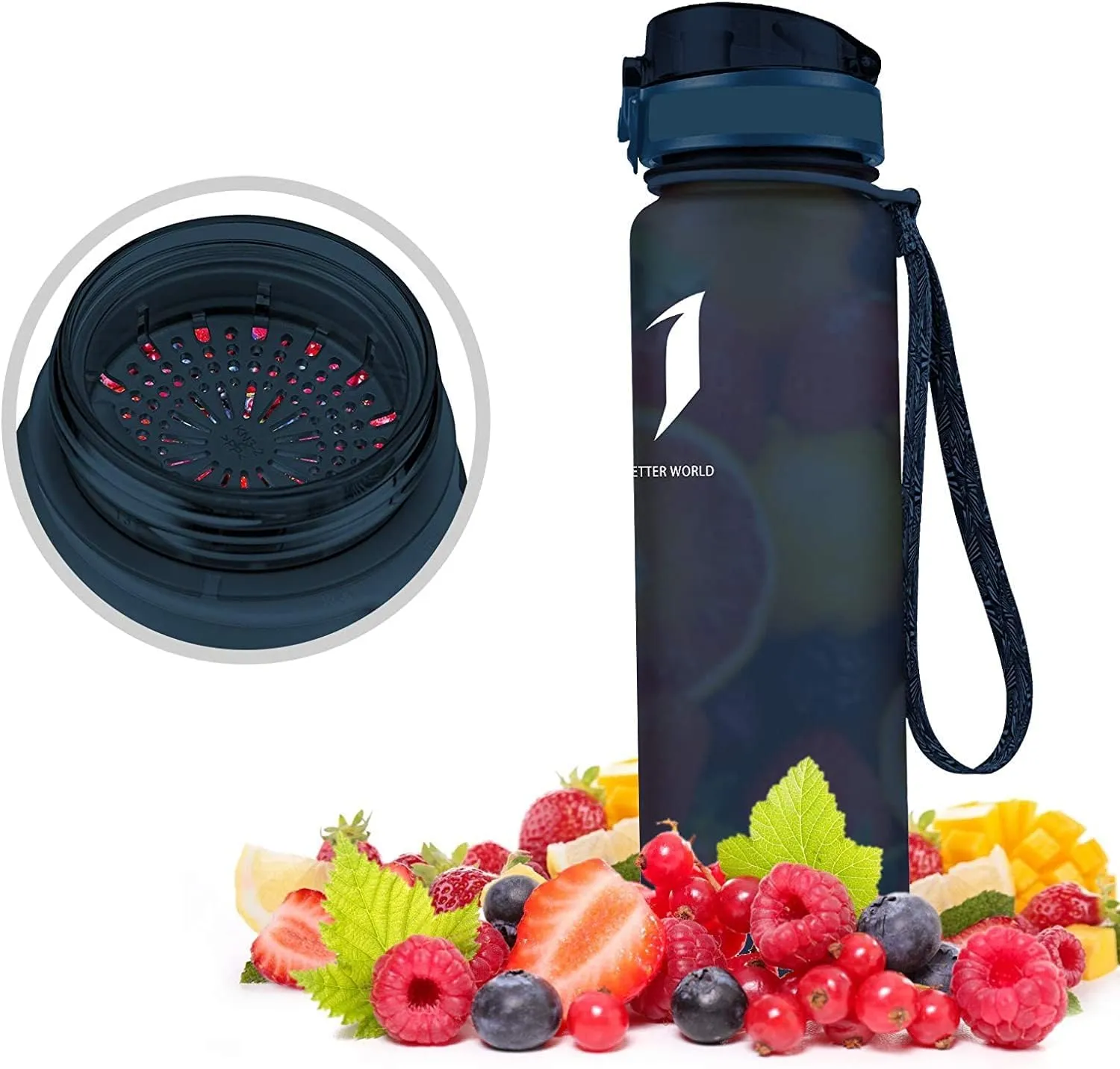 Super Sparrow Water Bottle - 12 oz/17 oz/25 oz/32 oz - BPA Free Tritan Water Bottles - One Touch Opening - Leak-proof Plastic Bottle - Kids Water Bottle for Office, Gym, Outdoor, Sports