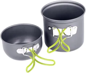 SUPVOX Camping Pans for Cooking Portable Folding Pot Set Camping Cookware Outdoor Cooking Supplies