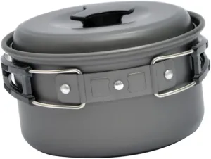 SUPVOX Lightweight Camping Nonstick Pan Foldable Pot for Cooking Supply Camping Accessories